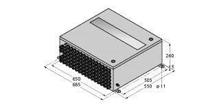 TURCK - I/O System excom®, 650 x 550 x 260 Systemgehäuse, PTB 16 ATE