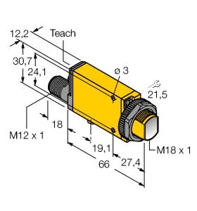 TURCK - Opto-Sensor, Lichtleiter-Sensor für Glaslichtleiter