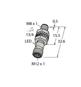 TURCK - Induktiver Sensor, mit erhöhtem Schaltabstand, Standard