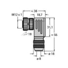 TURCK - M12 x 1 Rundsteckverbinder, Konfektionierbare Kupplung, abge