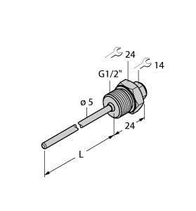 TURCK - Zubehör, Schutzrohr, für Temperatursensoren