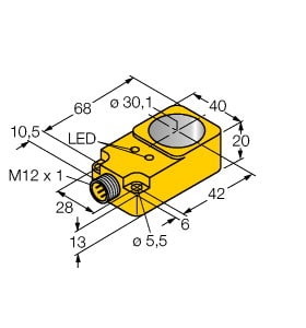 TURCK - Induktiver Sensor, Ringsensor, Standard