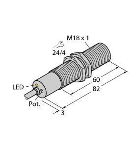 TURCK - Strömungsüberwachung, Eintauchsensor mit integrierter Auswer