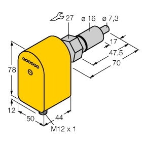 TURCK - Strömungsüberwachung, Eintauchsensor mit integrierter Auswer