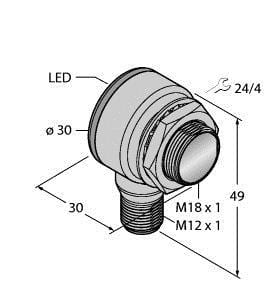 TURCK - Opto-Sensor, Einweglichtschranke (Empfänger)