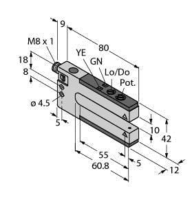 TURCK - Opto-Sensor, Gabellichtschranke