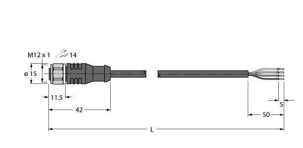 TURCK - Aktuator- und Sensorleitung / PP-EPDM, Anschlussleitung
