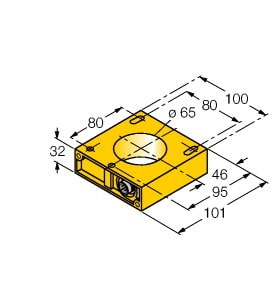 TURCK - Induktiver Sensor, Ringsonde, Standard