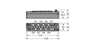 TURCK - piconet® Erweiterungsmodul für IP-Link, 8 digitale pnp Eingä