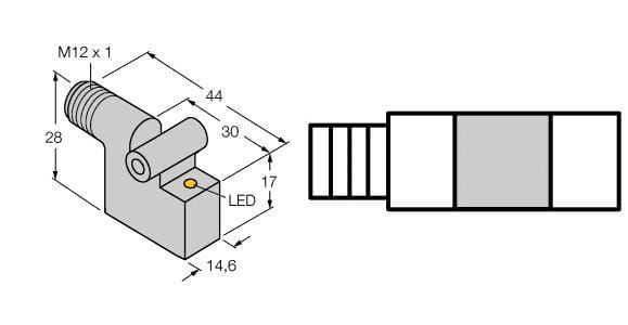 TURCK - Magnetfeldsensor, für Pneumatikzylinder, KEMA 02 ATEX 1090X
