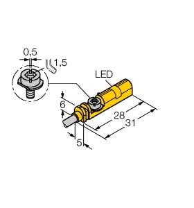 TURCK - Magnetfeldsensor, für Pneumatikzylinder