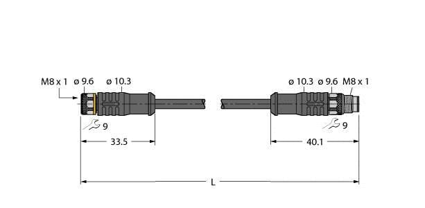 TURCK - Aktuator- und Sensorleitung / PVC, Verbindungsleitung