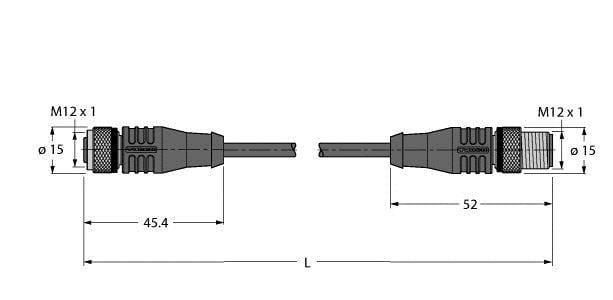 TURCK - Hochtemperaturfeste Aktuator- und Sensorleitung, Verbindungs