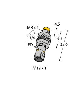 TURCK - Induktiver Sensor, mit erhöhtem Schaltabstand, Standard