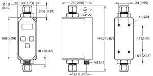 TURCK - Durchflussmessung, Inline-Sensor mit integrierter Auswerteel
