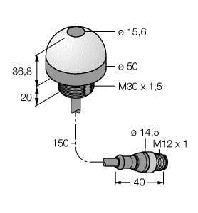 TURCK - Pick-to-Light, Bestückungssensor, Reflexionslichttaster mit