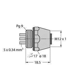TURCK - Zubehör für Feldbussysteme, Einbauflansch