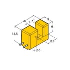 TURCK - Induktiver Sensor, schlitzförmig, Standard, KEMA 02 ATEX 109