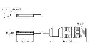 TURCK - Magnetfeldsensor, für Pneumatikzylinder