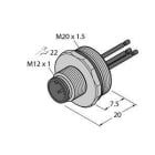 TURCK - Zubehör für Aktuator-/Sensorleitungen, Flanschstecker mit Li