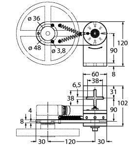 TURCK - Zubehör, Drehgeberfederarm, für Vollwellendrehgeber