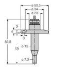 TURCK - Strömungsüberwachung, Eintauchsensor ohne integrierte Auswer
