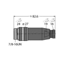 TURCK - 7/8'' Rundsteckverbinder, Konfektionierbarer Stecker, gerade