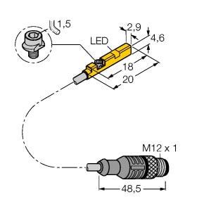 TURCK - Magnetfeldsensor, für Pneumatikzylinder