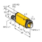 TURCK - Opto-Sensor, Reflexionslichtschranke, FM12ATEX0094X