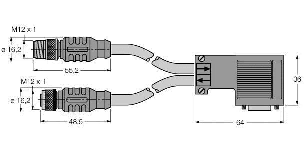 TURCK - PROFIBUS-Leitung, PVC-Kabelmantel