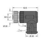 TURCK - M12 x 1 Rundsteckverbinder, Konfektionierbare Kupplung, abge