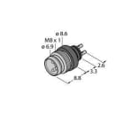 TURCK - M8 x 1 / Ø 8 mm Rundsteckverbinder, Einbaustecker Ø 8 mm / M