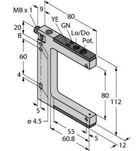 TURCK - Opto-Sensor, Gabellichtschranke