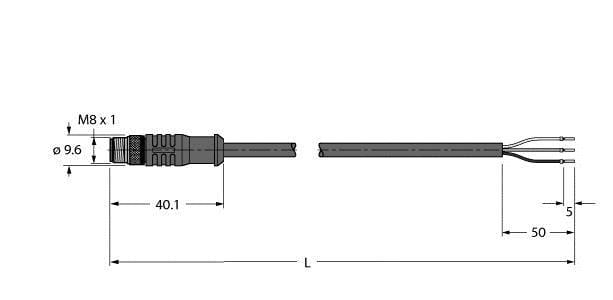 TURCK - Hochtemperaturfeste Aktuator- und Sensorleitung, Anschlussle