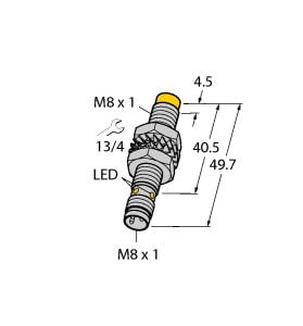 TURCK - Induktiver Sensor, mit erhöhtem Schaltabstand, Standard