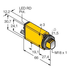TURCK - Opto-Sensor, Winkellichttaster, FM12ATEX0094X