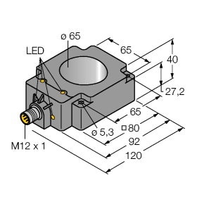 TURCK - Induktiver Sensor, Ringsensor, Standard