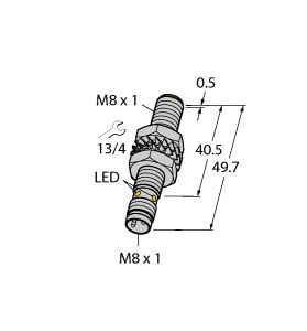 TURCK - Induktiver Sensor, mit erhöhtem Schaltabstand, Standard