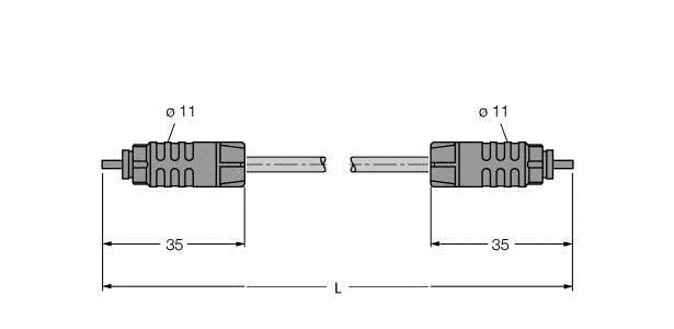 TURCK - IP-Link Lichtwellenleiter, PUR Außenmantel