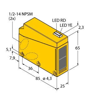 TURCK - Optoelektronischer Sensor, Einweglichtschranke (Sender)