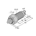 TURCK - Strömungsüberwachung, Eintauchsensor ohne integrierte Auswer