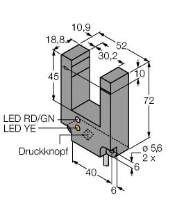 TURCK - Opto-Sensor, Gabellichtschranke