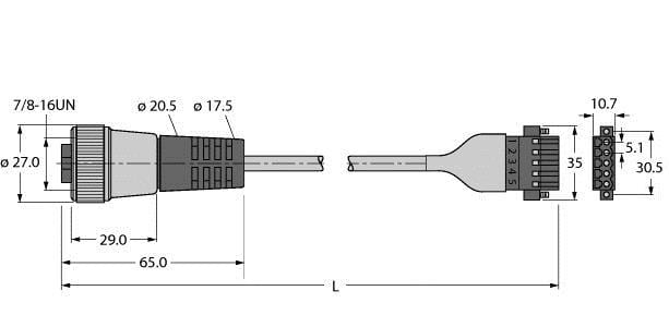 TURCK - Busleitung für CAN (DeviceNet™, CANopen), PVC-Kabelmantel