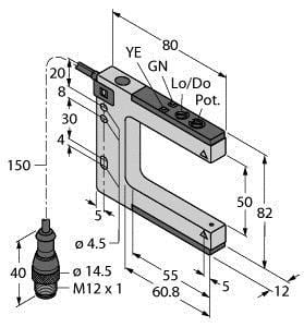 TURCK - Opto-Sensor, Gabellichtschranke