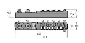 TURCK - piconet® Stand-alone-Modul für PROFIBUS-DP, 4 analoge Ausgän