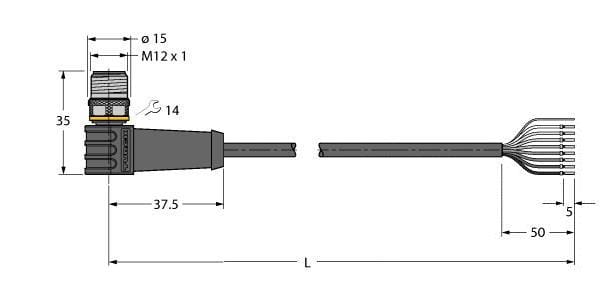 TURCK - Aktuator- und Sensorleitung / PVC, Anschlussleitung