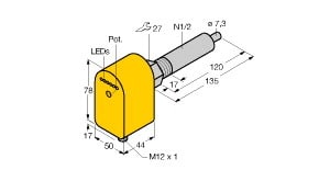 TURCK - Strömungsüberwachung, Eintauchsensor mit integrierter Auswer