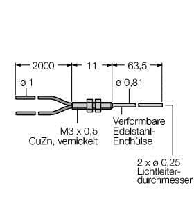 TURCK - Kunststoff-Lichtleiter, Gabelleiter