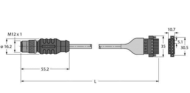 TURCK - Busleitung für CAN (DeviceNet™, CANopen), PVC-Kabelmantel, T
