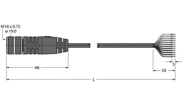 TURCK - Aktuator- und Sensorleitung, Anschlussleitung